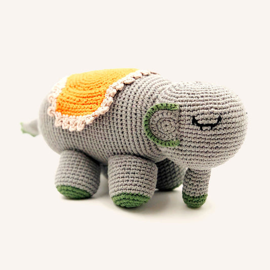 Organic Gray Elephant - Chickadees Wooden Toys