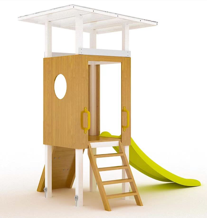 Forest Small Outdoor Toddler Swing Set | Compact Wooden Swing Frame for Babies & Kids - Chickadees Wooden Toys