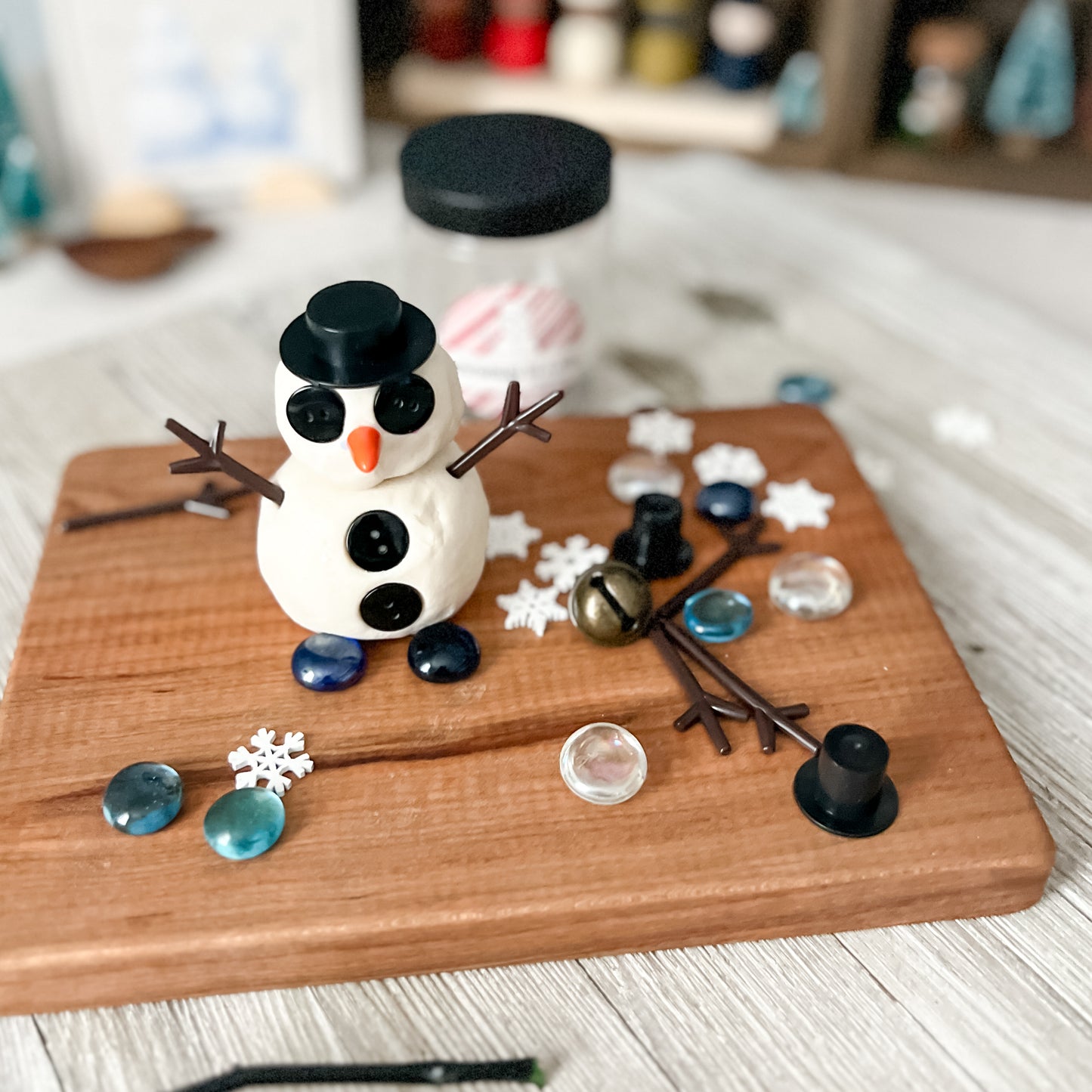 Snowman In A Jar - Play Dough Kit