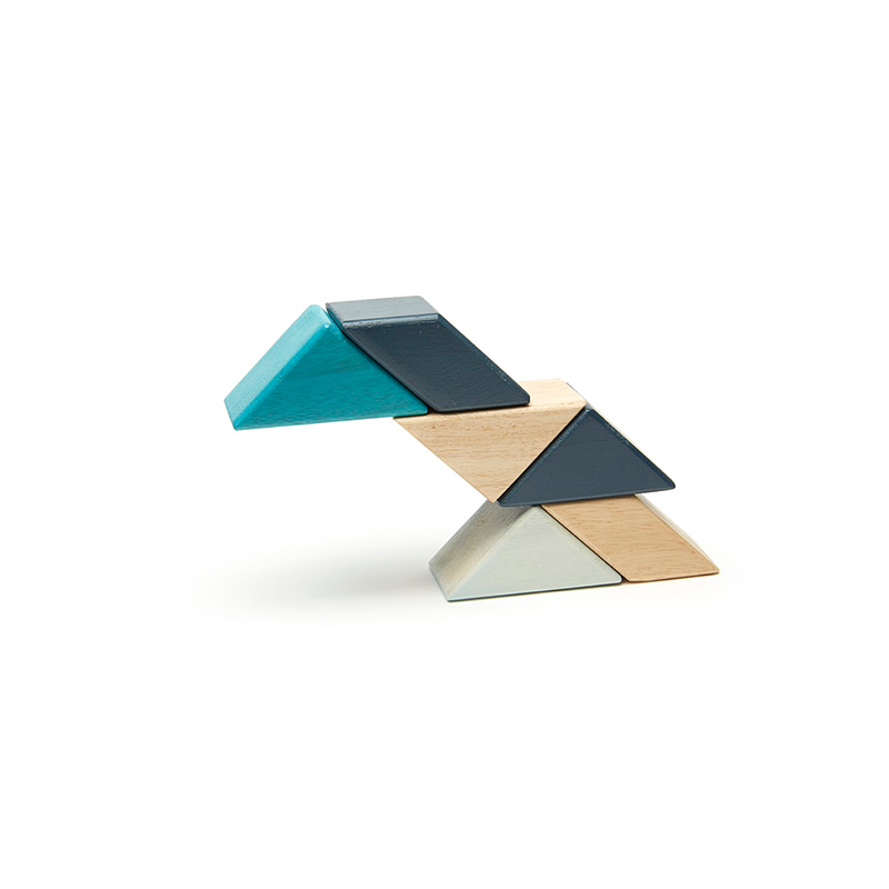 Pocket Pouch Prism <br>Magnetic Wooden Blocks <br>6 pieces - Chickadees Wooden Toys