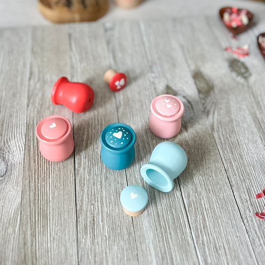 Valentine Mushroom Pots