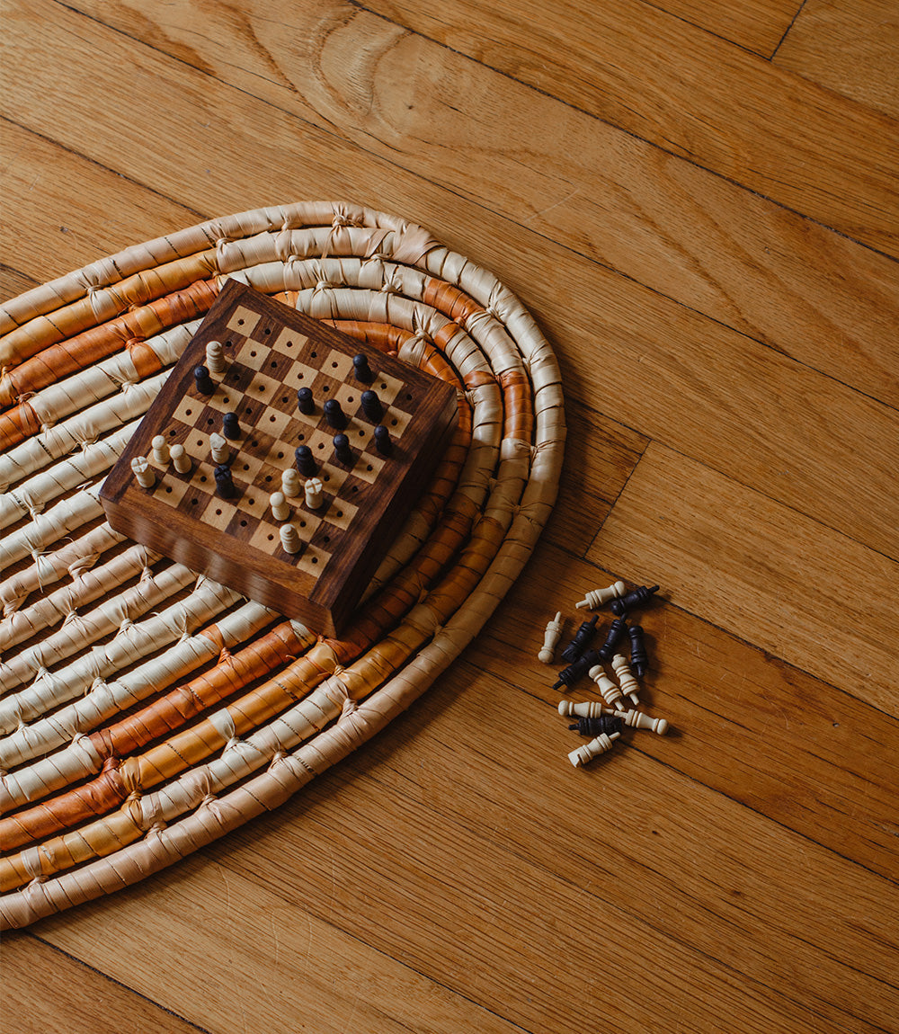 Travel Chess Game - Handcrafted Wood Pegs