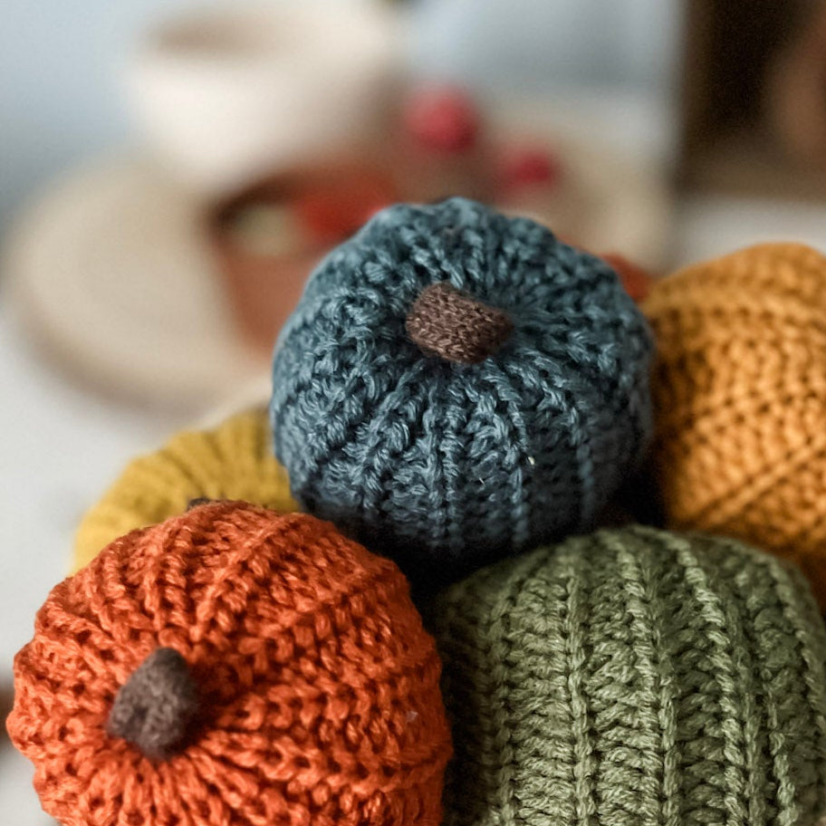 Crocheted Autumn Pumpkins