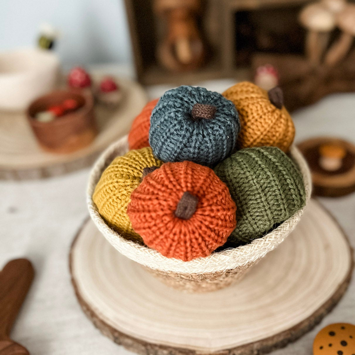 Crocheted Autumn Pumpkins