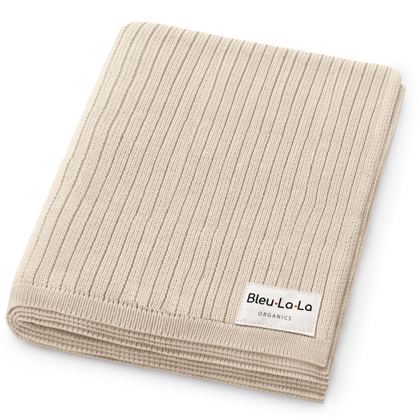 Organic Ribbed Knit Cotton Baby Blanket - Chickadees Wooden Toys