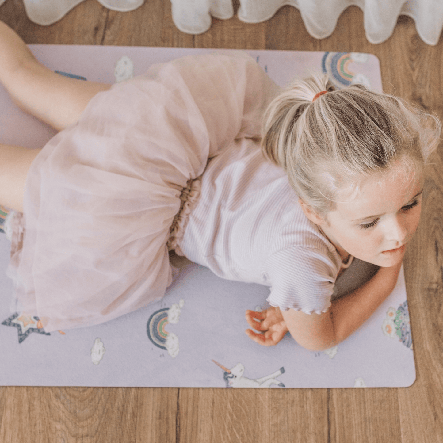 Printed Kids Yoga Mats - Chickadees Wooden Toys