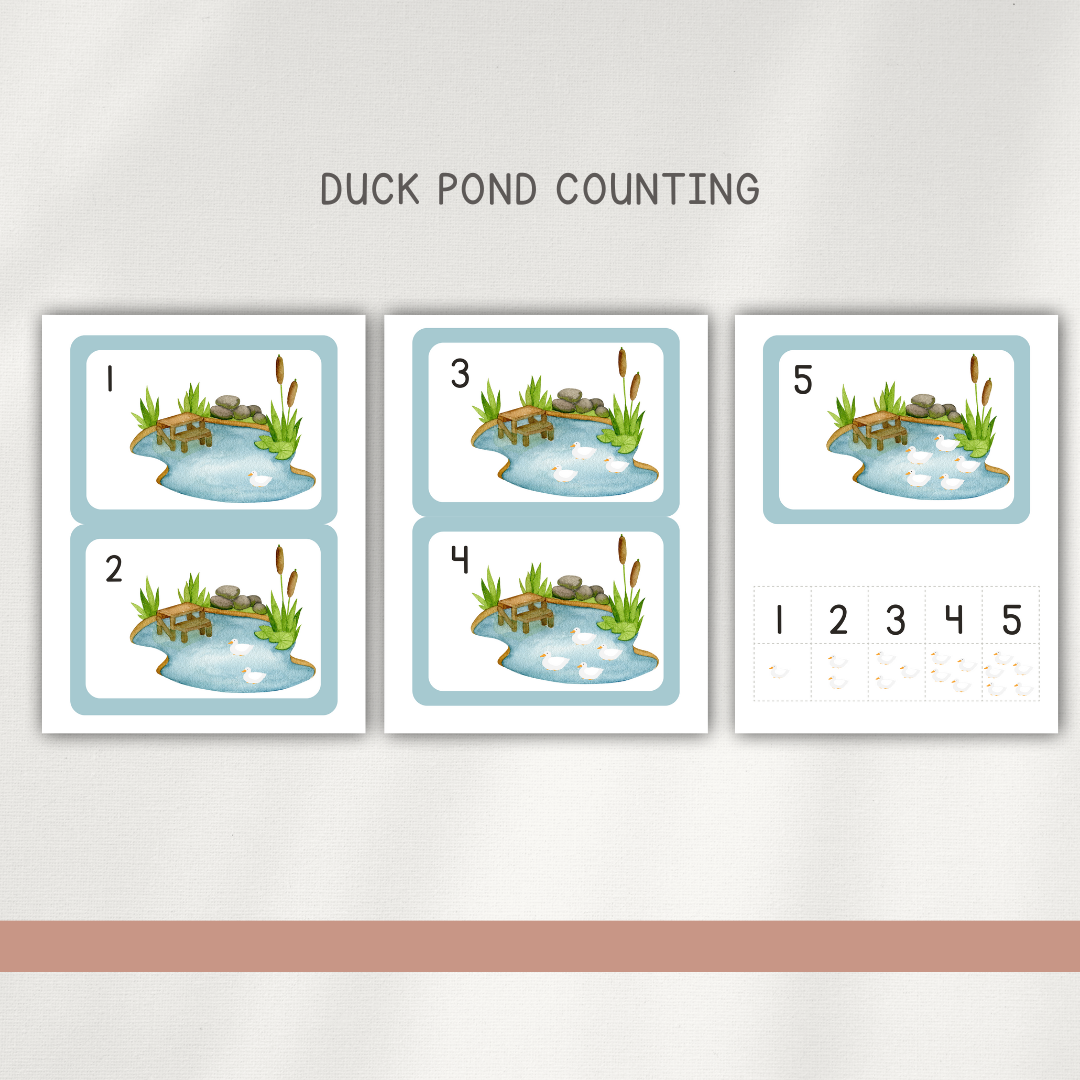 Ducks - Preschool Activity Pages - Chickadees Wooden Toys