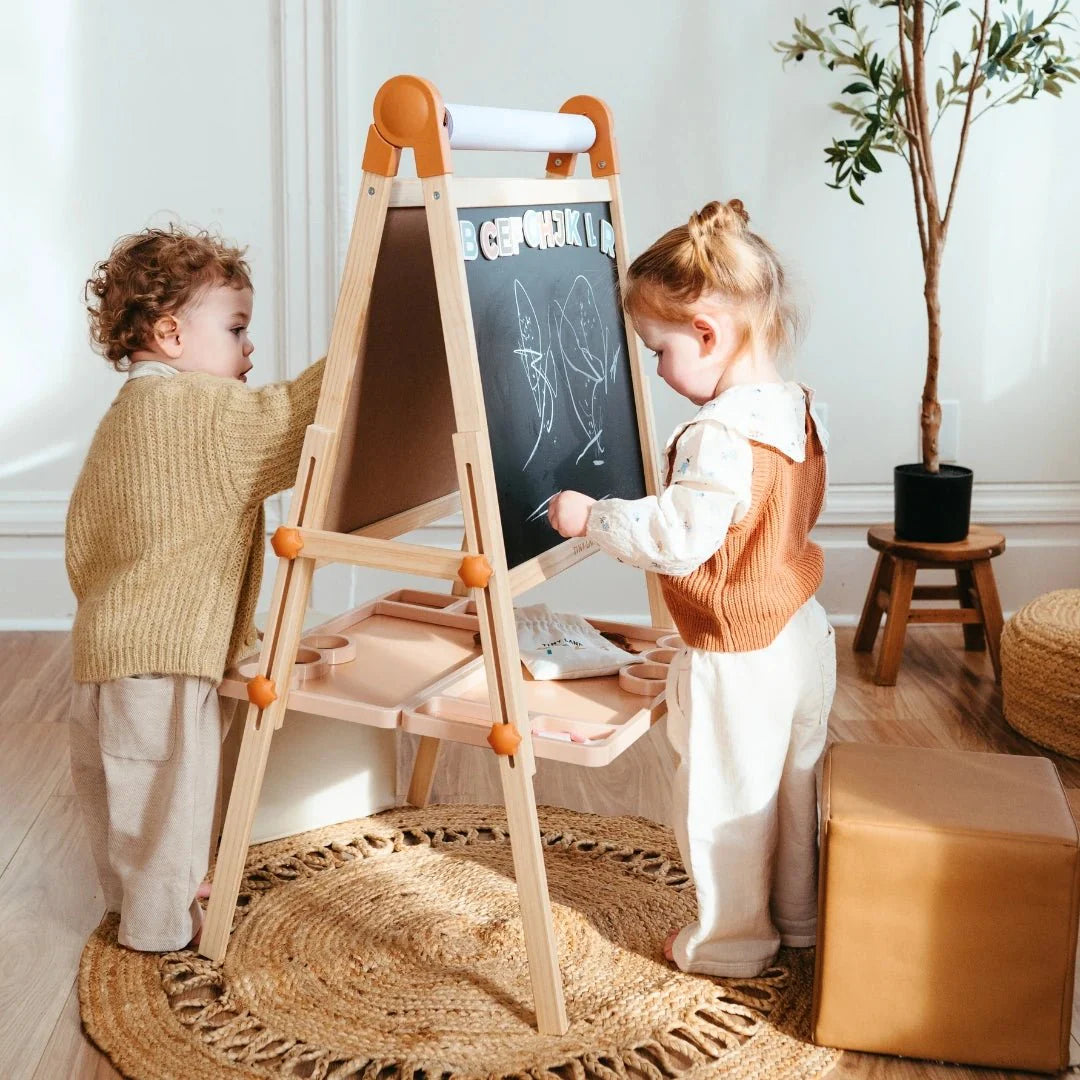 Tiny Land® Magnitales Easel for Kids - Chickadees Wooden Toys