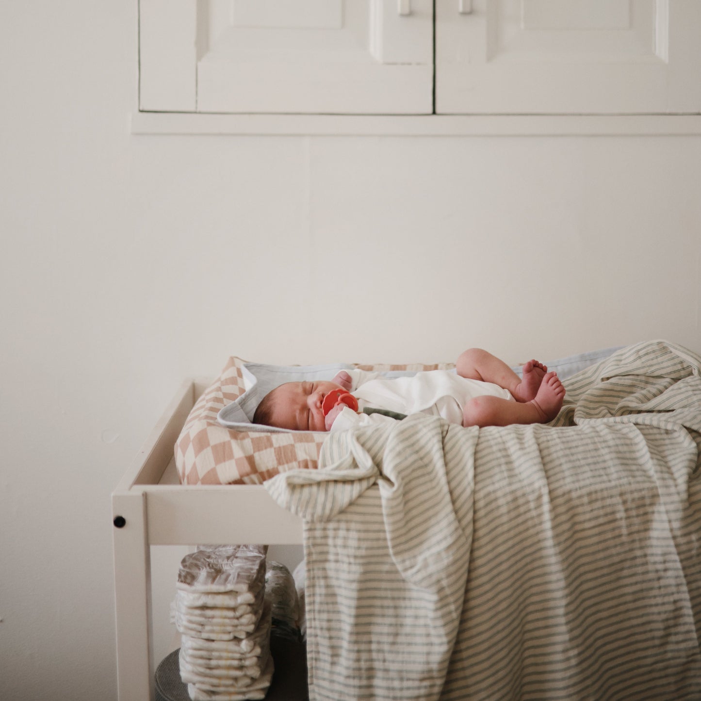 Organic Cotton Muslin Swaddle Blanket - Chickadees Wooden Toys