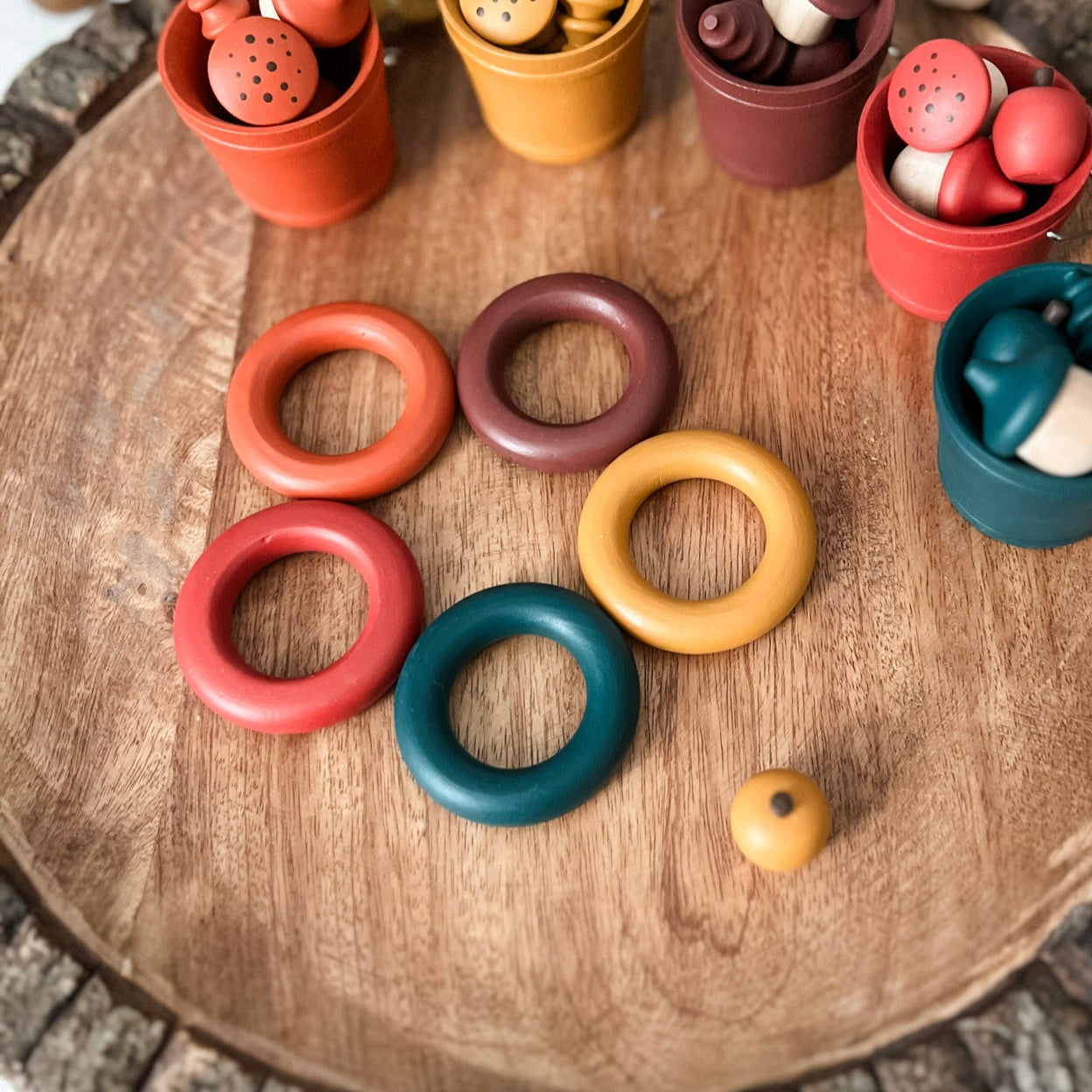 Autumn Wooden Rings