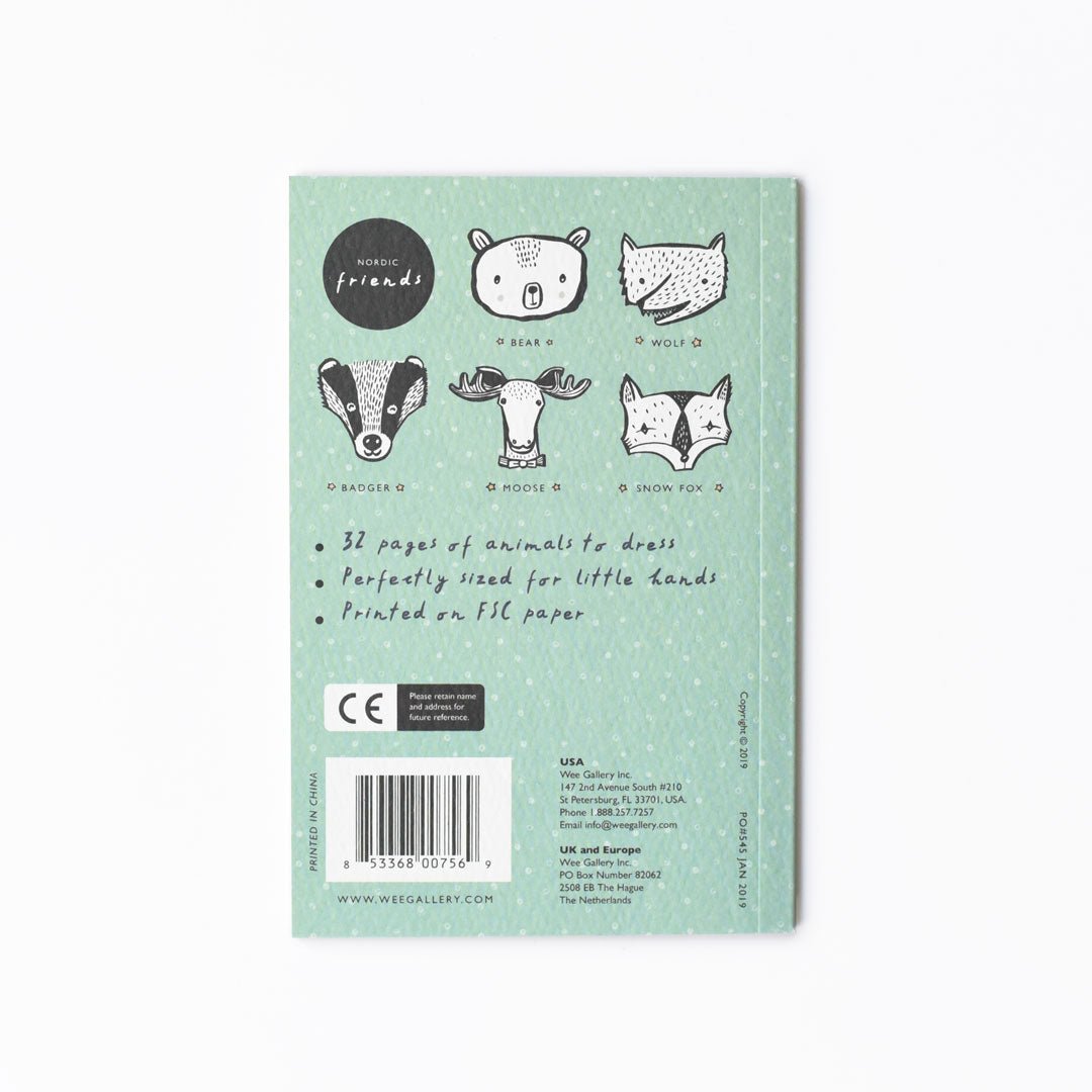 32 Ways to Dress Nordic Animals - Activity Book - Chickadees Wooden Toys