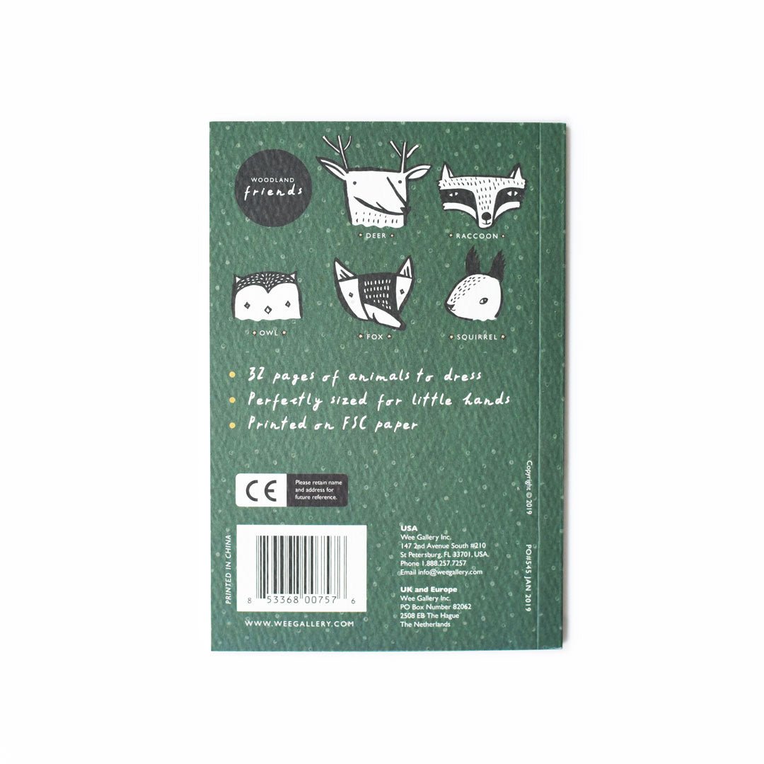 32 Ways to Dress Woodland Animals - Activity Book - Chickadees Wooden Toys
