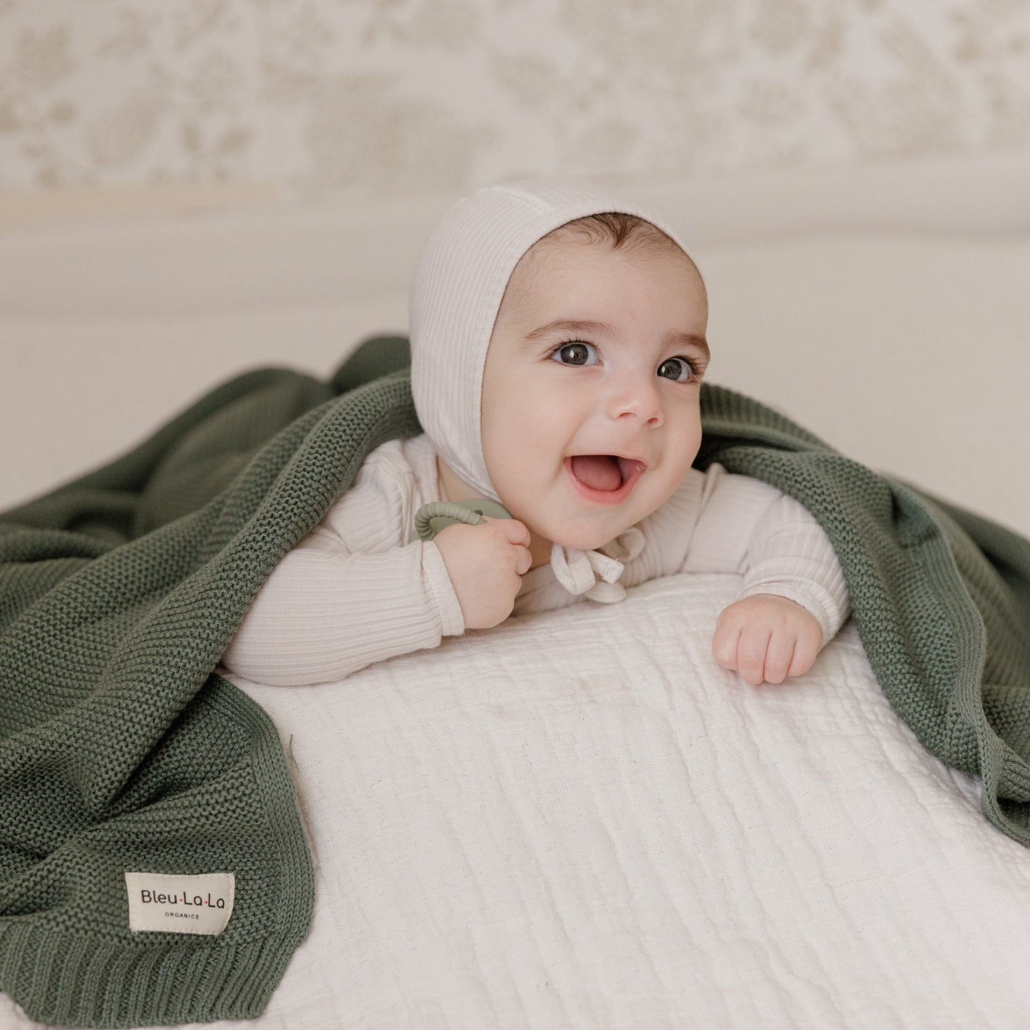 Heritage Knit - 100% Organic Cotton Luxury Knit Baby Swaddle Blanket - Chickadees Wooden Toys