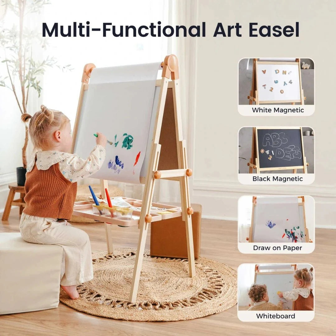 Tiny Land® Magnitales Easel for Kids - Chickadees Wooden Toys