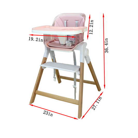 Clover | Baby High Chair - Chickadees Wooden Toys