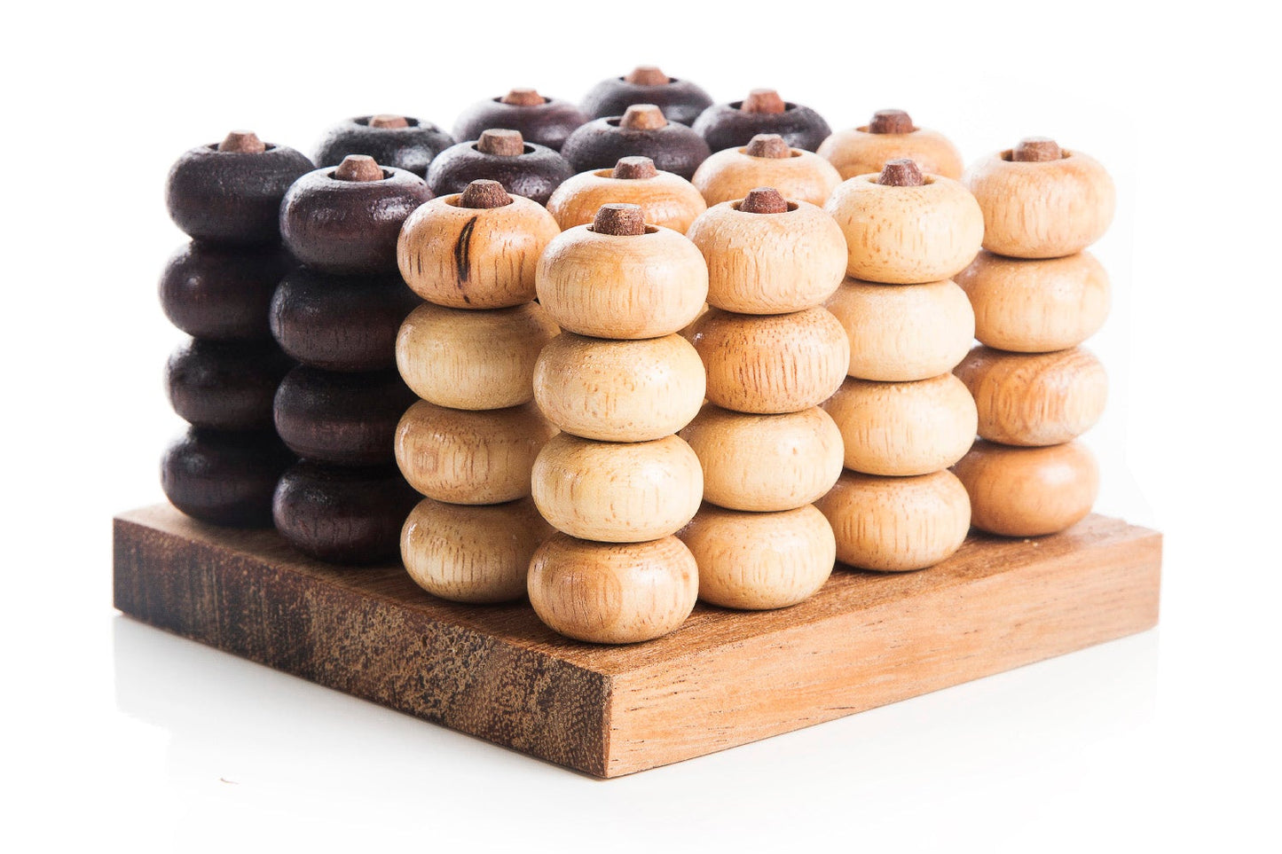 3D Connect Four - Strategy Board Game - Chickadees Wooden Toys