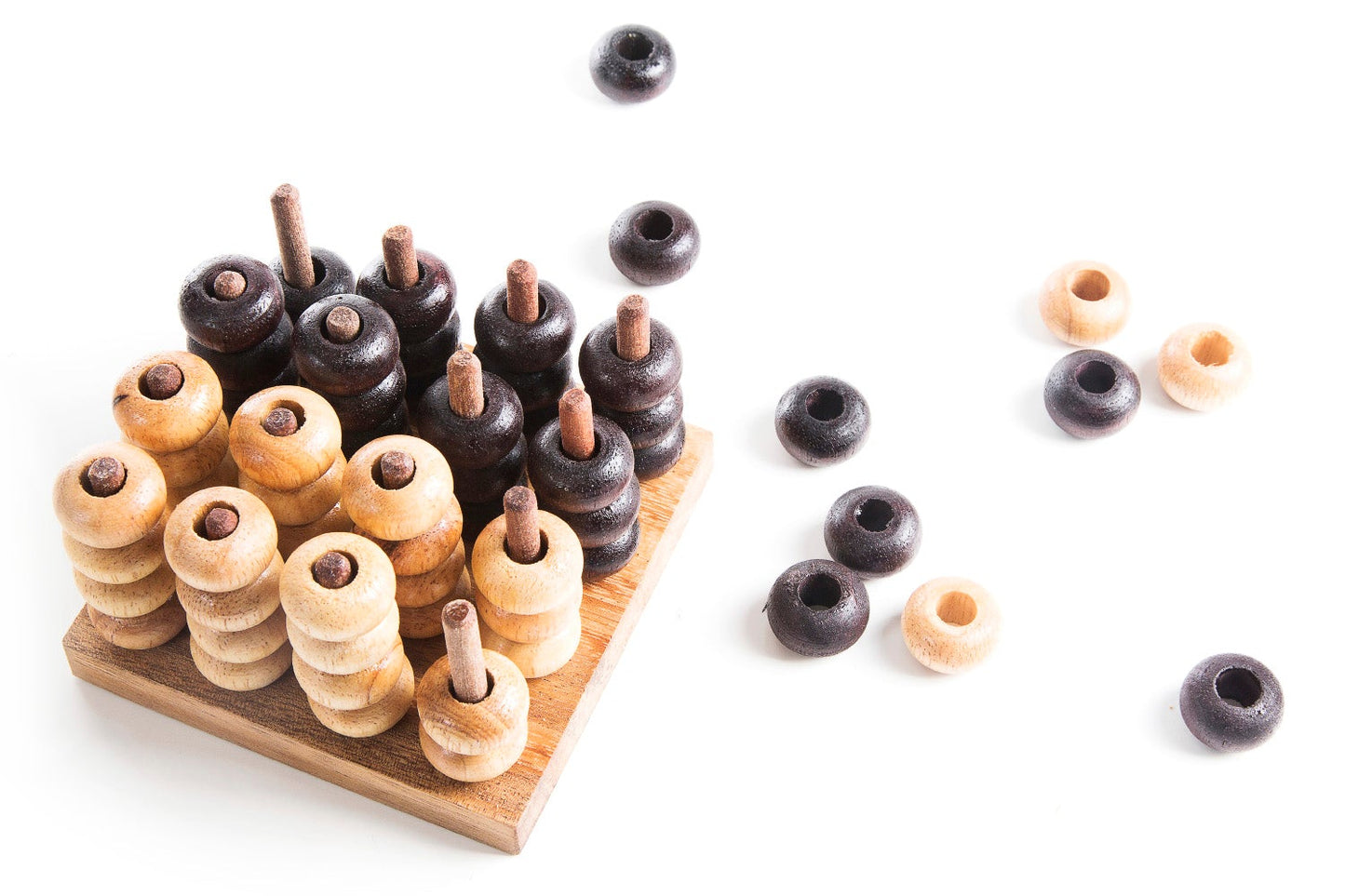 3D Connect Four - Strategy Board Game - Chickadees Wooden Toys