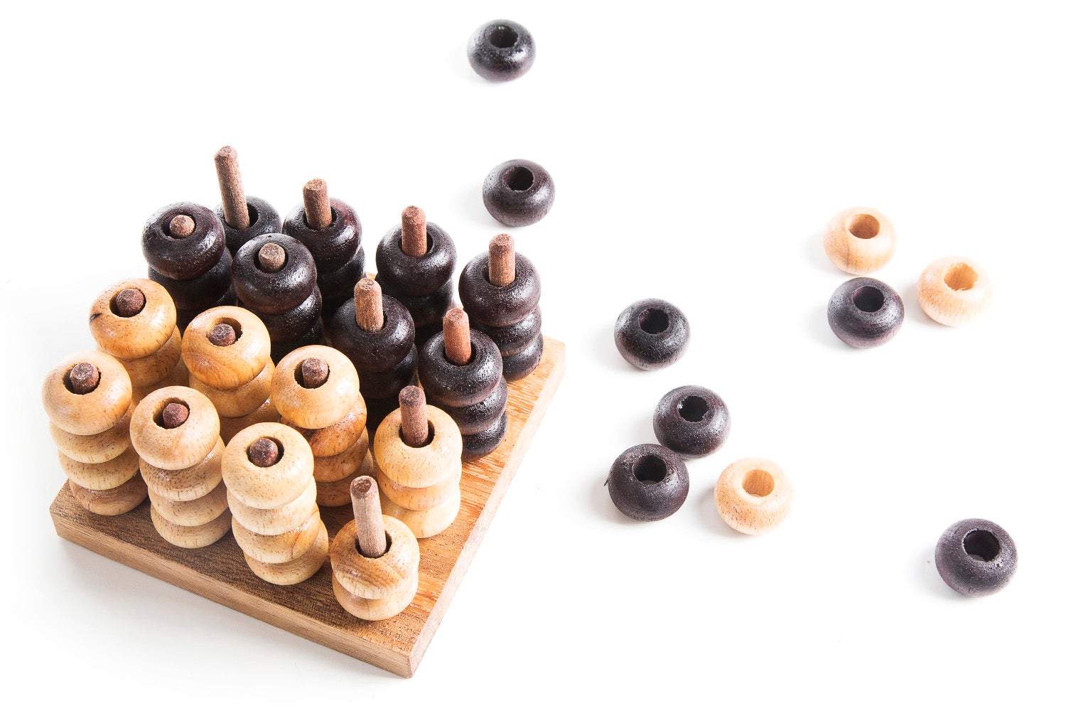 3D Connect Four - Strategy Board Game - Chickadees Wooden Toys