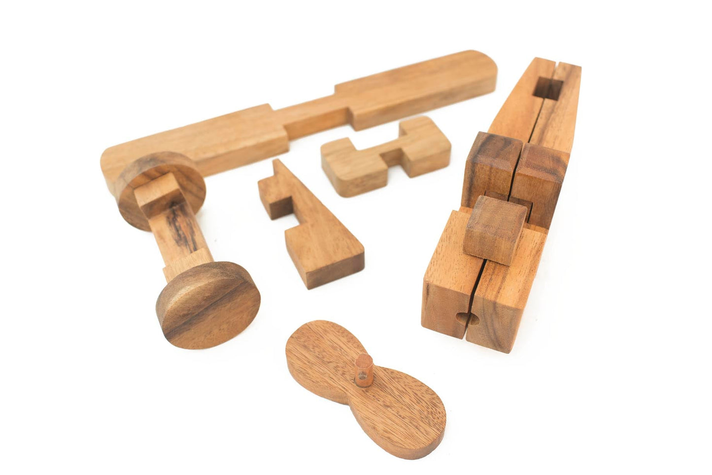 3D Wooden Construction Airplane Puzzle For Kids - Chickadees Wooden Toys