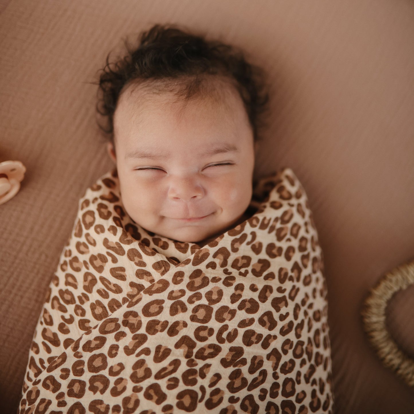 Organic Cotton Muslin Swaddle Blanket - Chickadees Wooden Toys