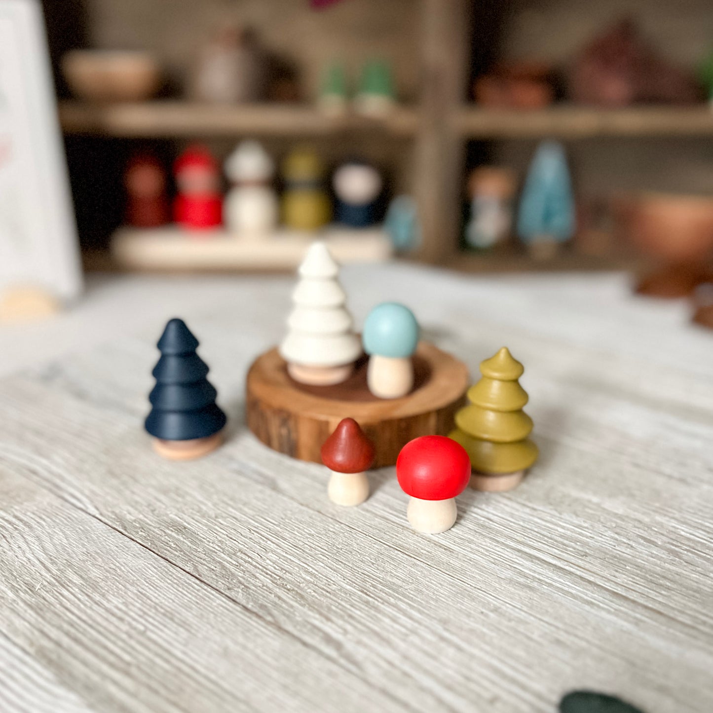 Winter Cheer Trees and Mushrooms