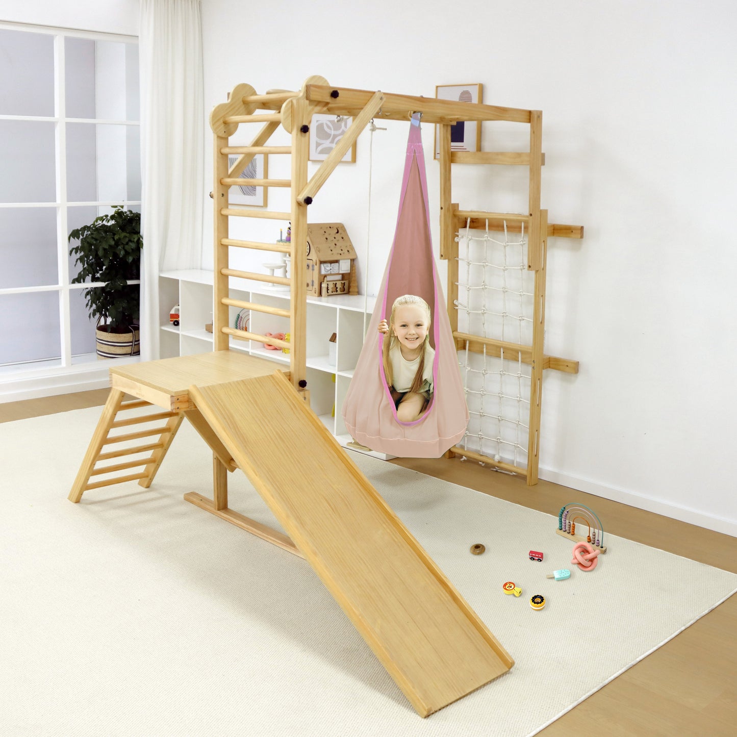 Avenlur Sensory Swing Hammock – Tear Drop Attachment for Grove, Walnut, Neem & Betula Indoor Climbers - Chickadees Wooden Toys