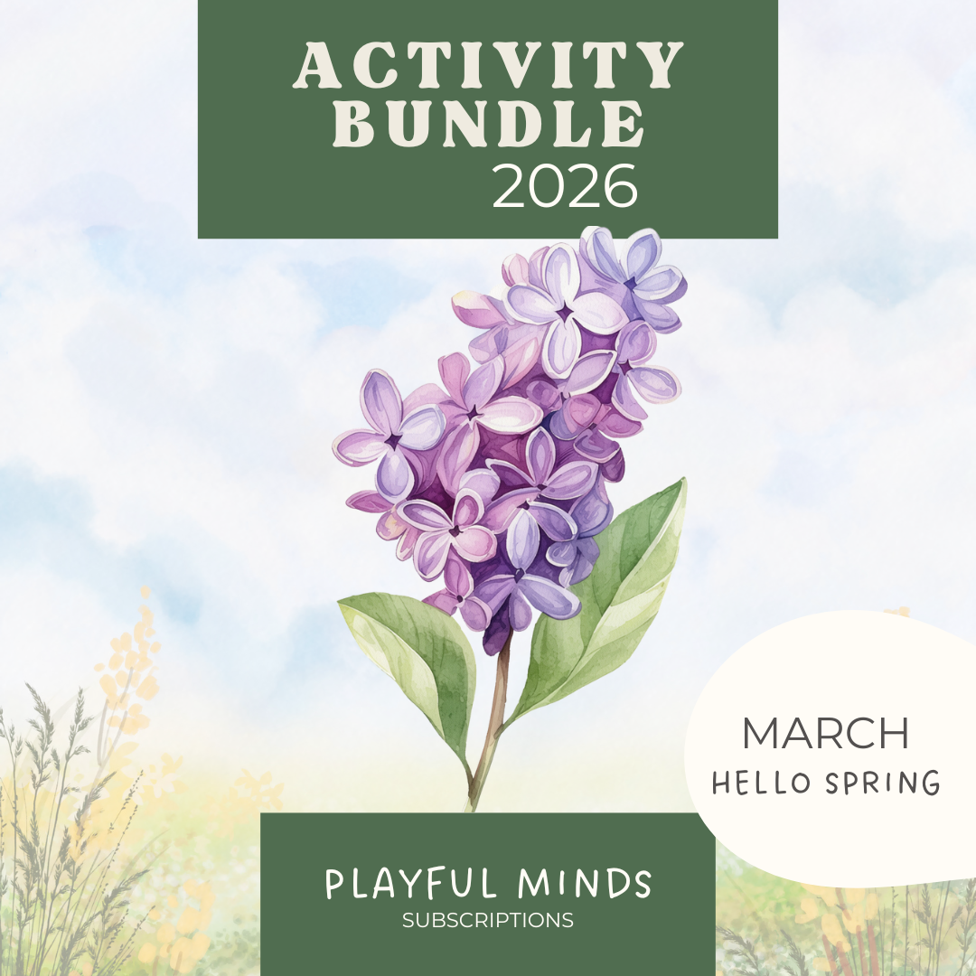 Printed Activity Pages - Early Learning Subscription 2026 - Chickadees Wooden Toys