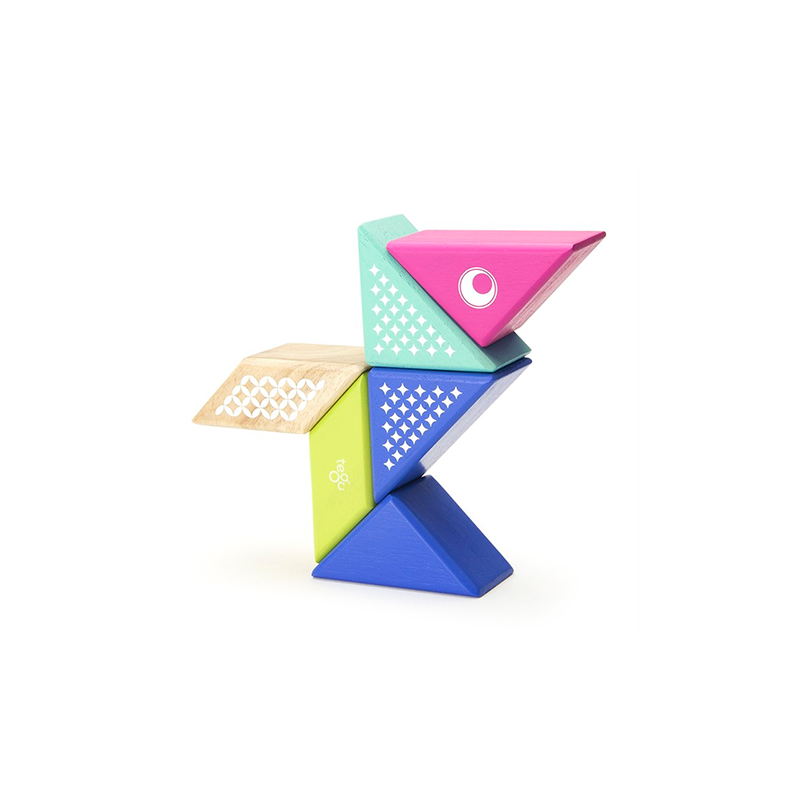 Travel Pals - Hummingbird <br>Magnetic Wooden Blocks <br>6 pieces - Chickadees Wooden Toys