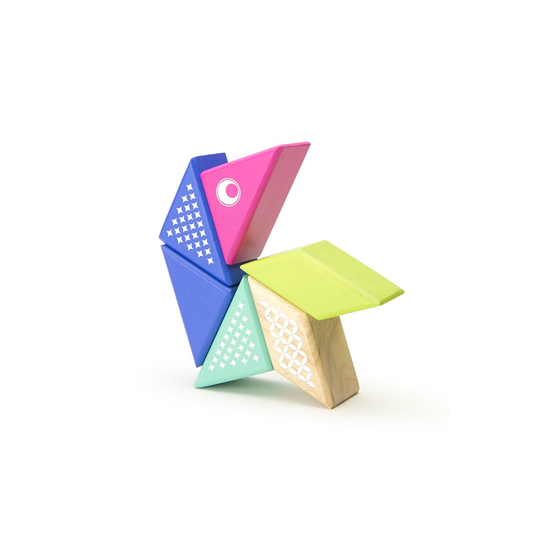 Travel Pals - Hummingbird <br>Magnetic Wooden Blocks <br>6 pieces - Chickadees Wooden Toys
