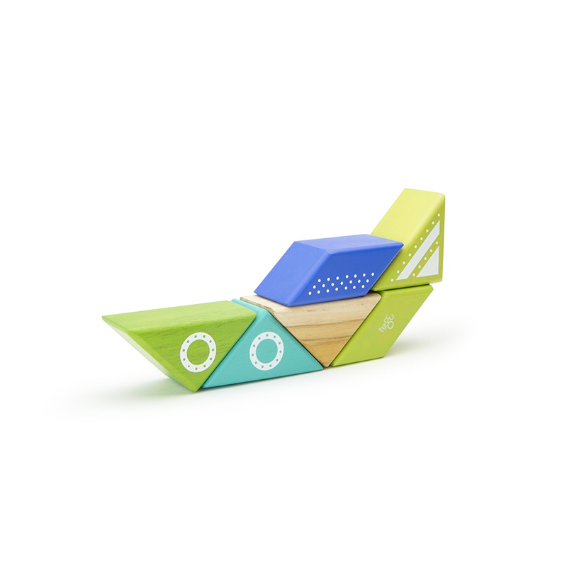Travel Pals - Spaceship <br>Magnetic Wooden Blocks <br>6 pieces - Chickadees Wooden Toys