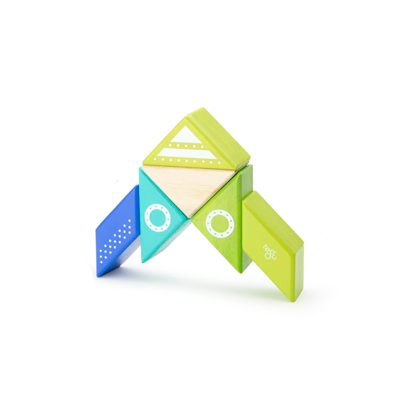 Travel Pals - Spaceship <br>Magnetic Wooden Blocks <br>6 pieces - Chickadees Wooden Toys