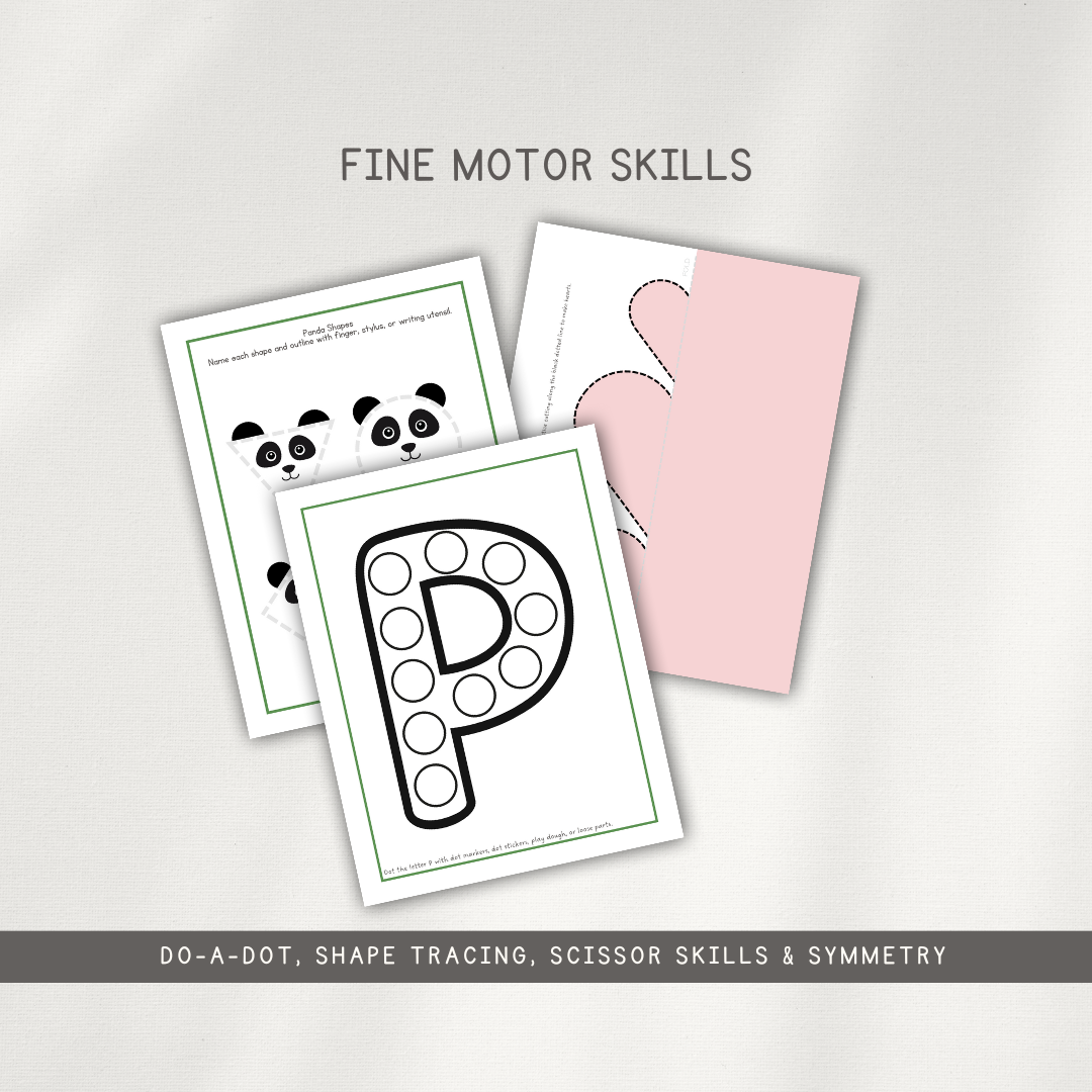 Panda Themed Activity Pages - Digital Download - Chickadees Wooden Toys