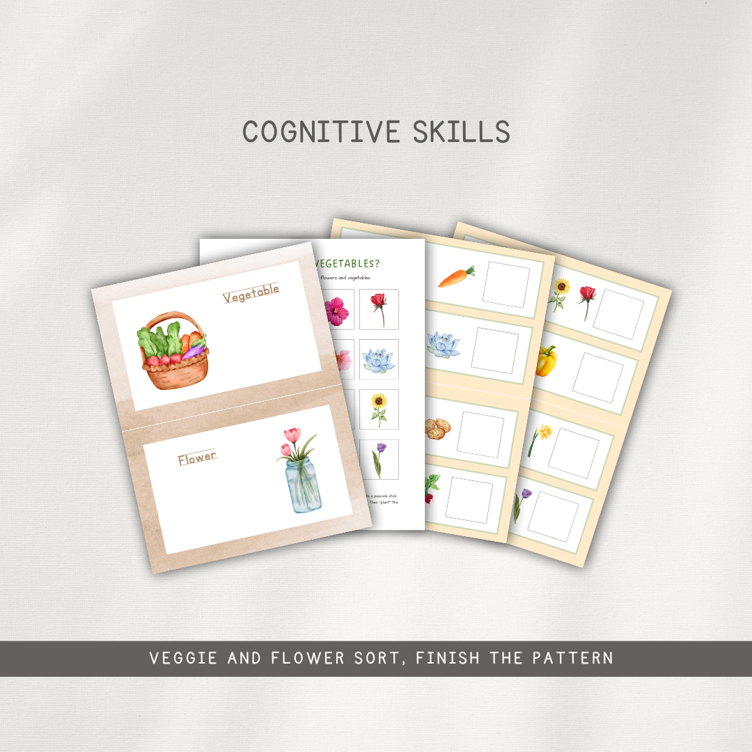 Gardening Themed Activity Pages - Digital Download - Chickadees Wooden Toys