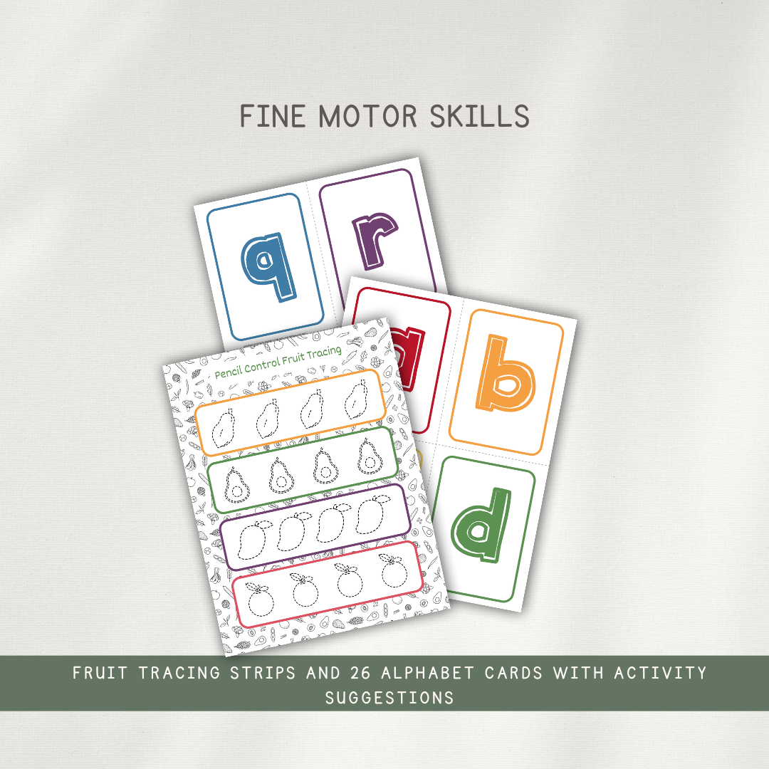 Eating the Alphabet Themed Activity Pages - Printed Packet - Chickadees Wooden Toys