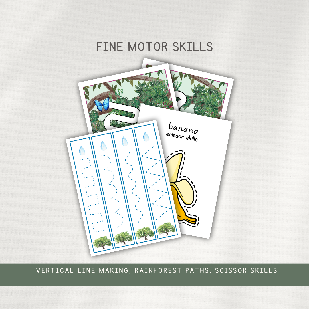 Tropical Rainforest Themed Activity Pages - Digital Download - Chickadees Wooden Toys