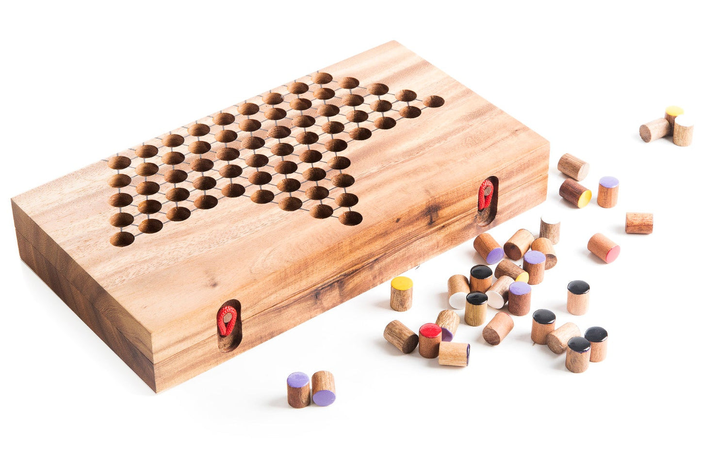 Chinese Checkers Strategy Board Game - Chickadees Wooden Toys