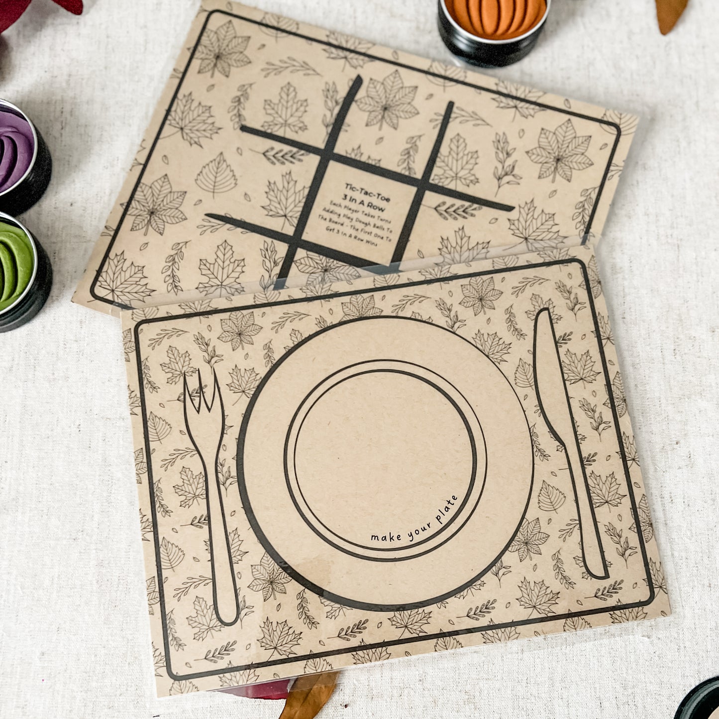Double Sided Activity Placemats - Digital Download - Chickadees Wooden Toys