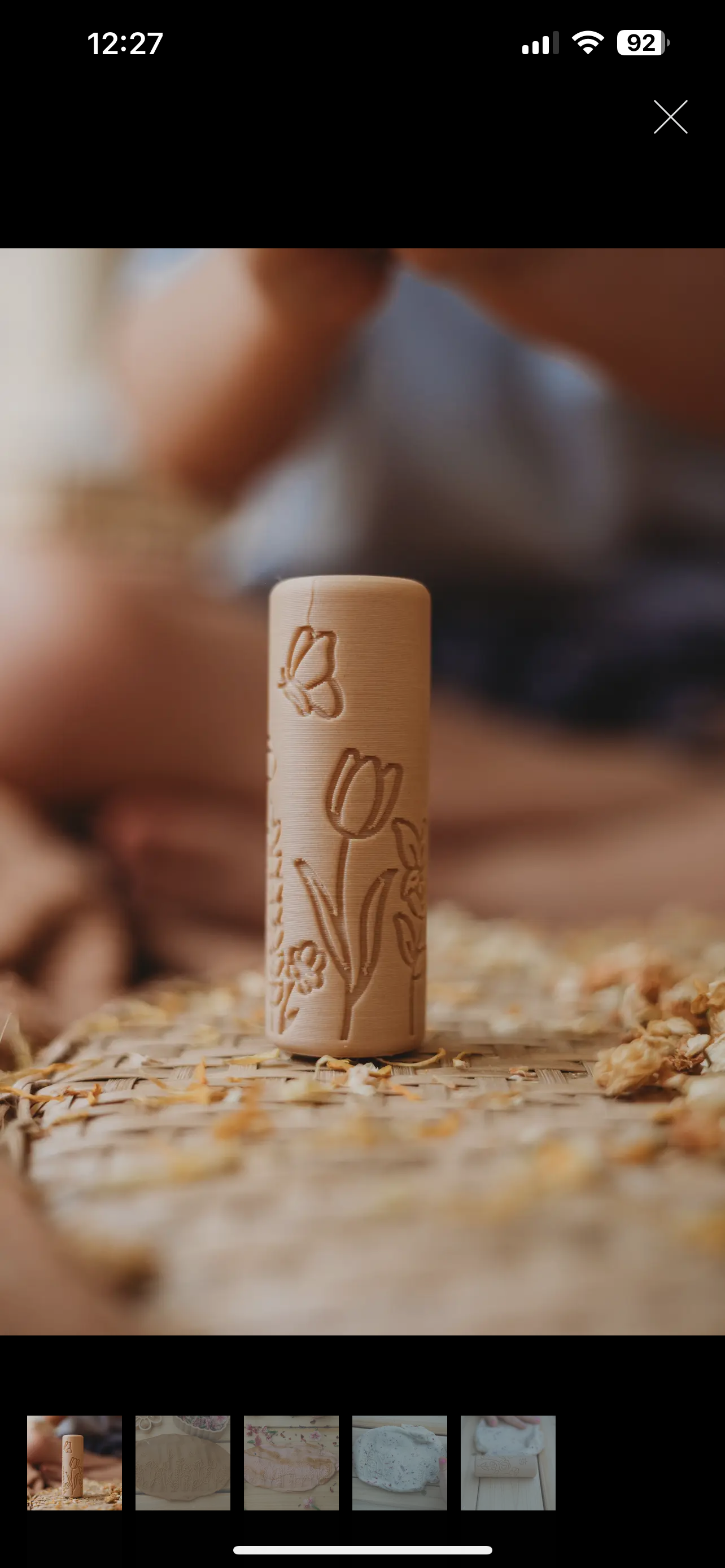 Flower Dough Eco Roller - Chickadees Wooden Toys