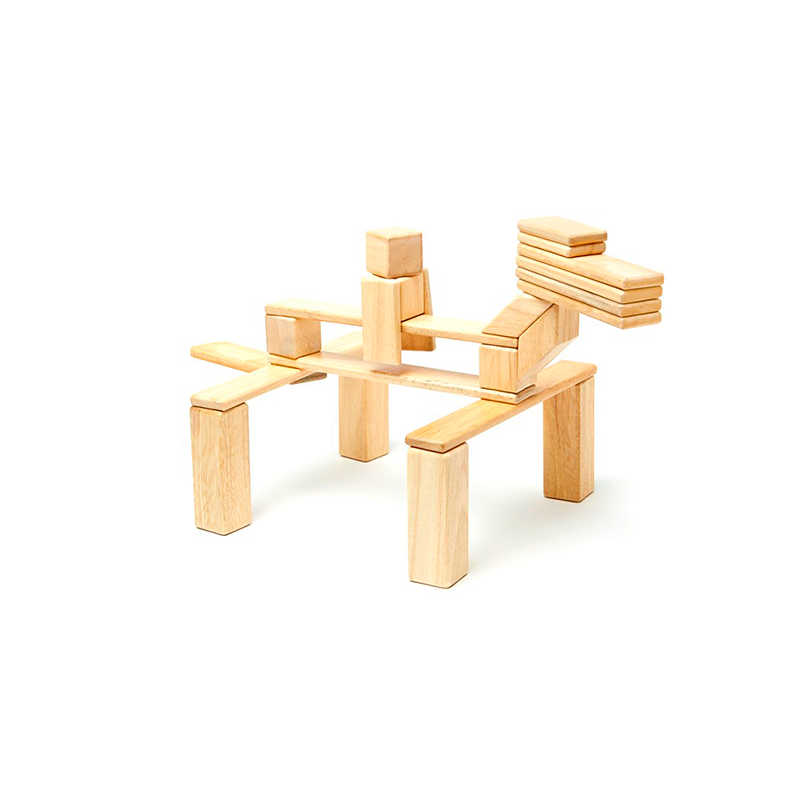 24-Piece Set <br>Magnetic Wooden Blocks <br>Tegu Classics - Chickadees Wooden Toys