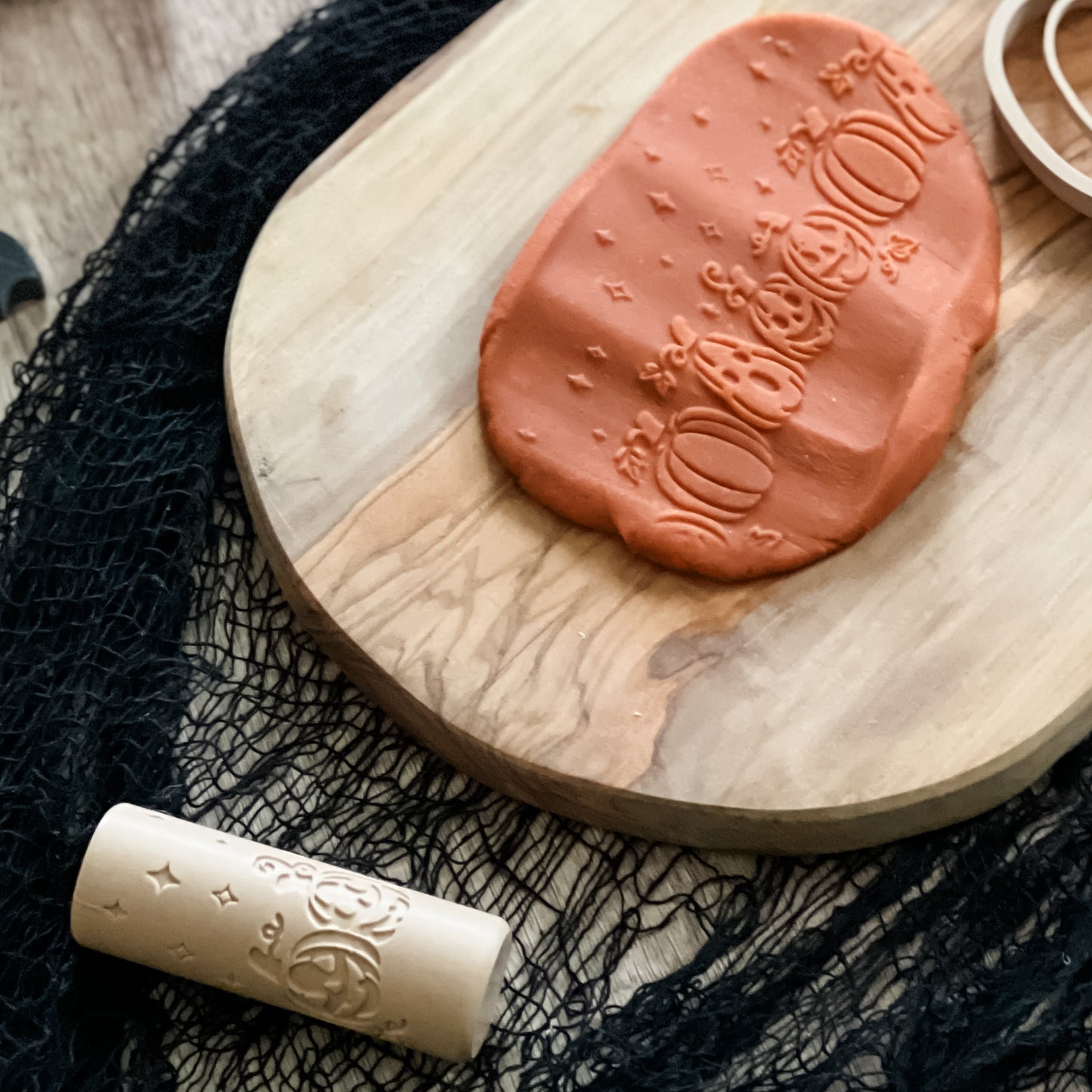 Pumpkin Patch Eco Roller - Chickadees Wooden Toys