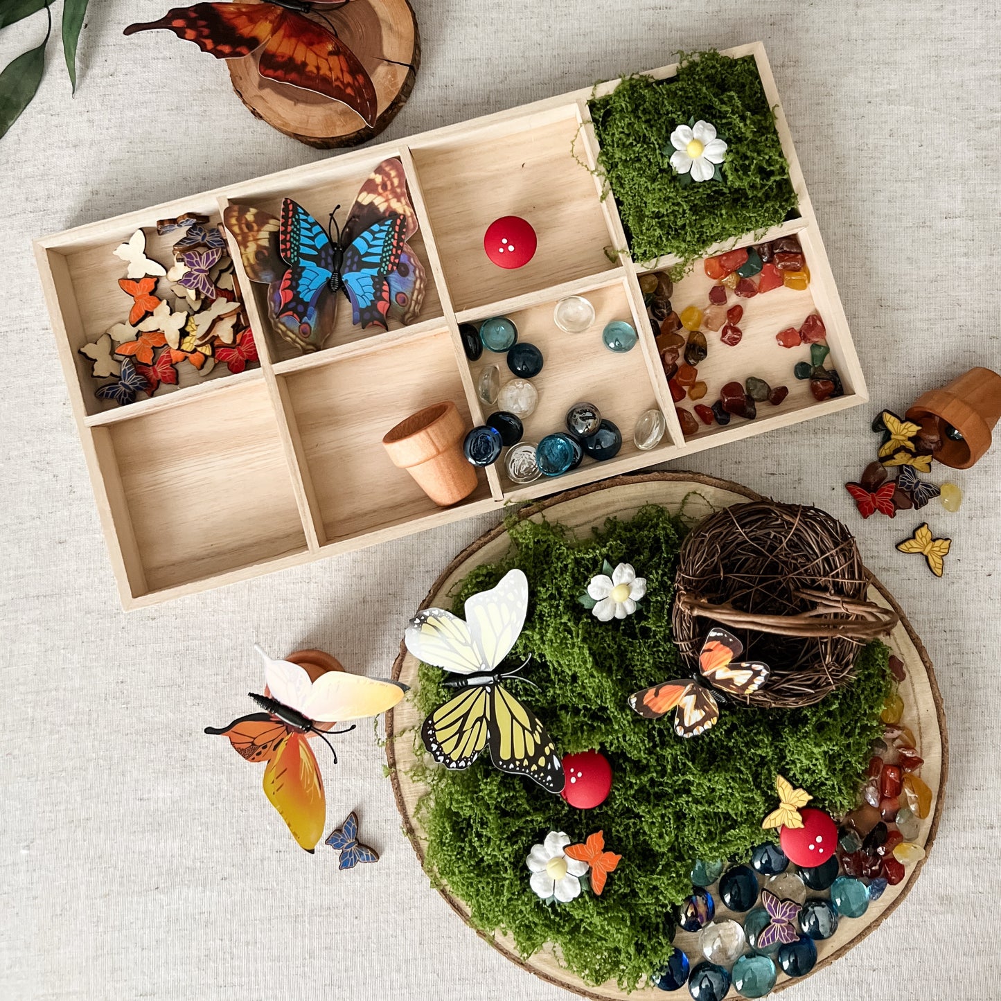 Butterfly Garden Tinker Tray