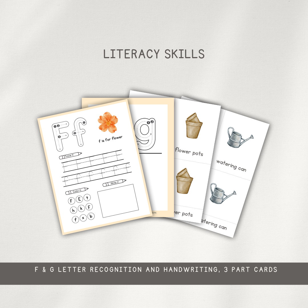 Gardening Themed Activity Pages - Digital Download - Chickadees Wooden Toys