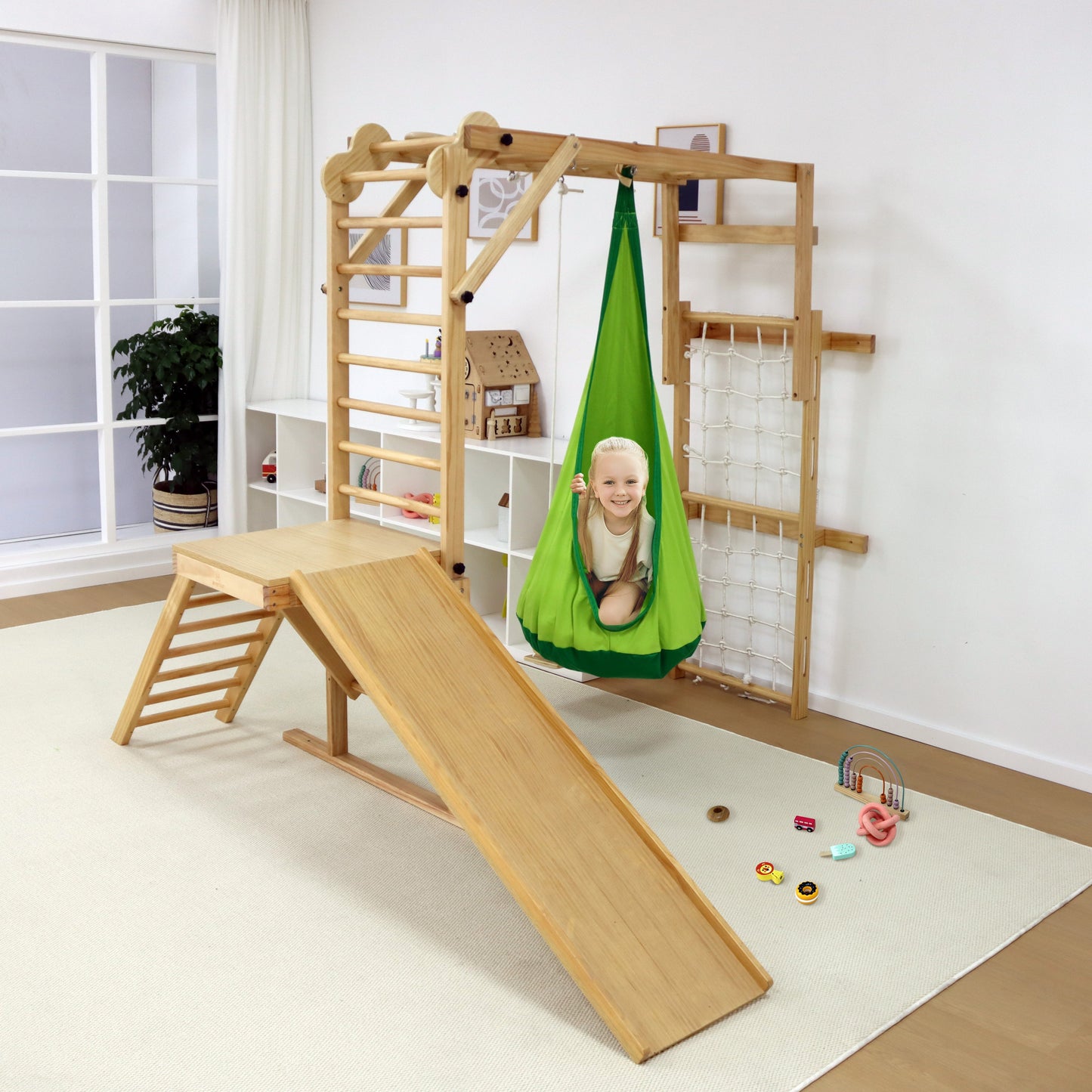 Avenlur Sensory Swing Hammock – Tear Drop Attachment for Grove, Walnut, Neem & Betula Indoor Climbers - Chickadees Wooden Toys