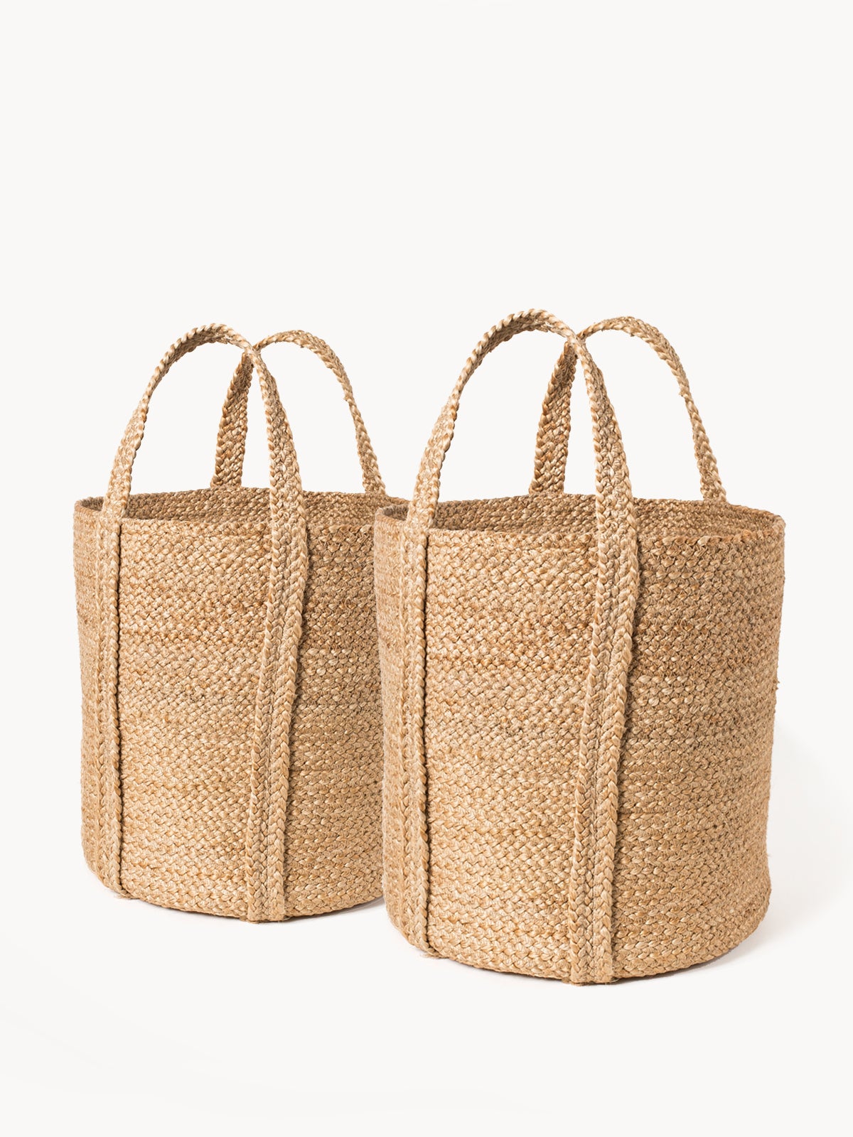 Kata Basket with handle - Natural - Chickadees Wooden Toys