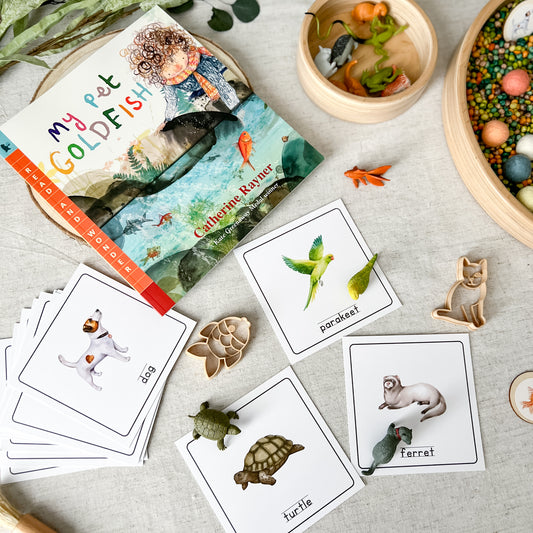 Pets - Read & Play Box - Chickadees Wooden Toys