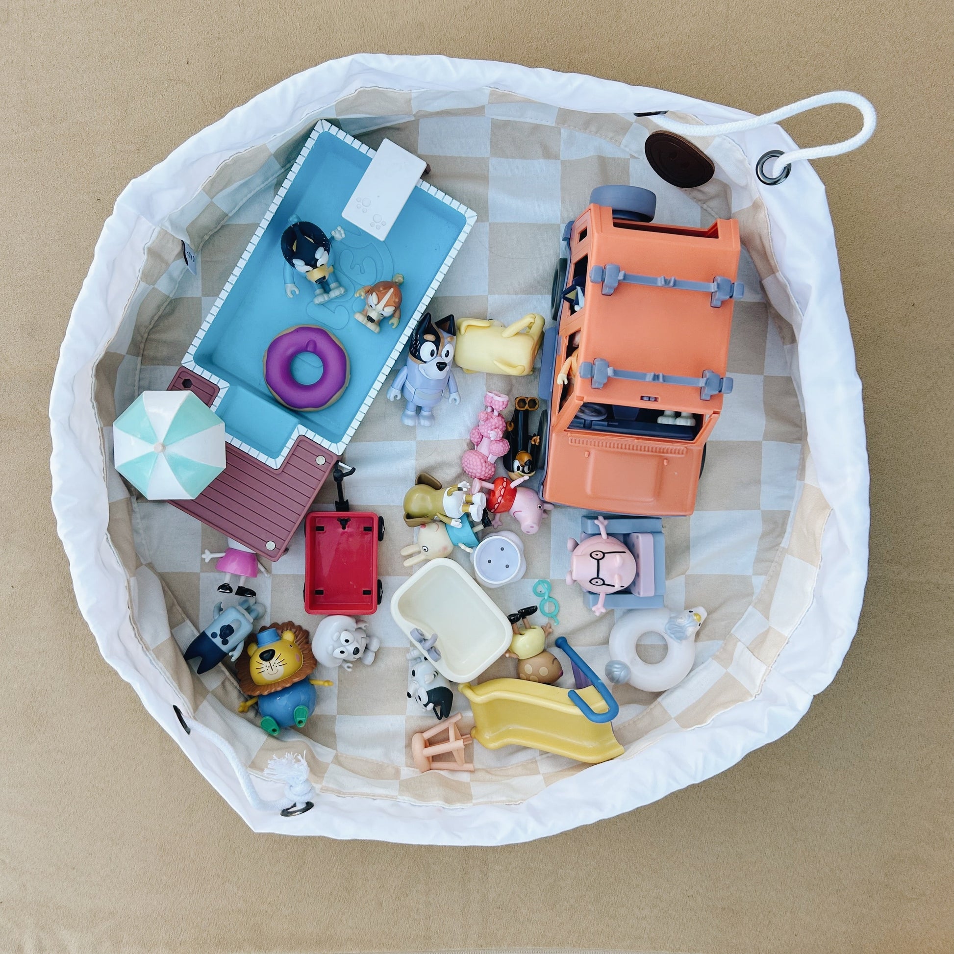 The Cinch (check/olive) - Chickadees Wooden Toys