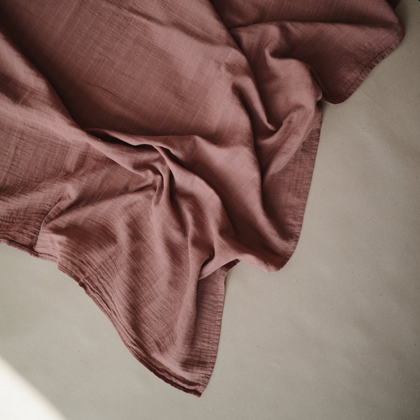 Organic Cotton Muslin Swaddle Blanket - Chickadees Wooden Toys