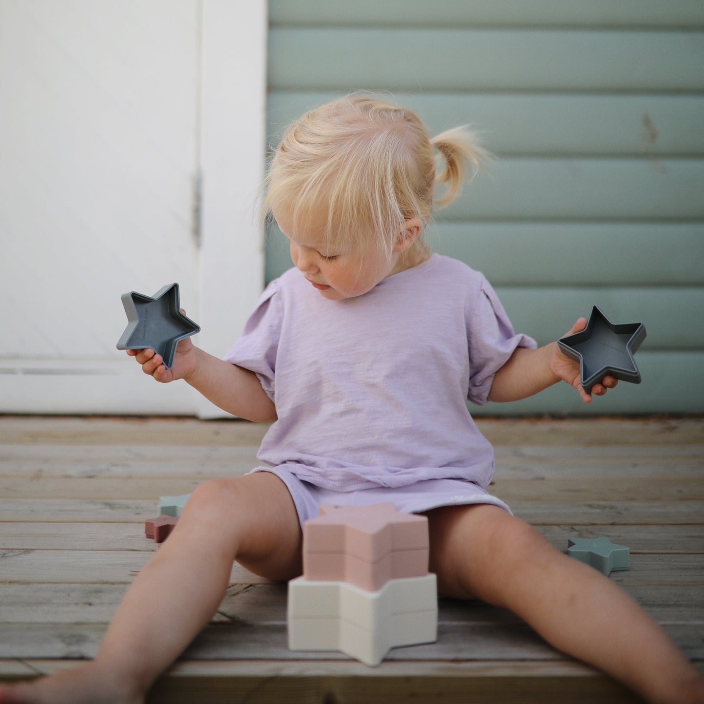 Nesting Stars Toy - Chickadees Wooden Toys