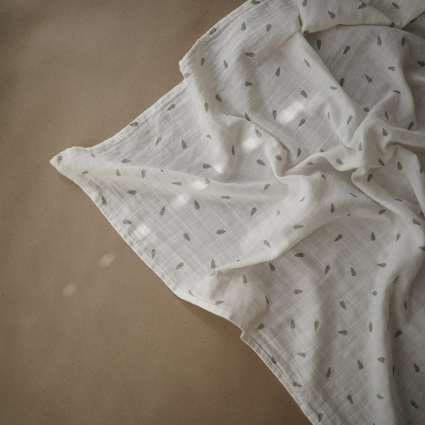 Organic Cotton Muslin Swaddle Blanket - Chickadees Wooden Toys