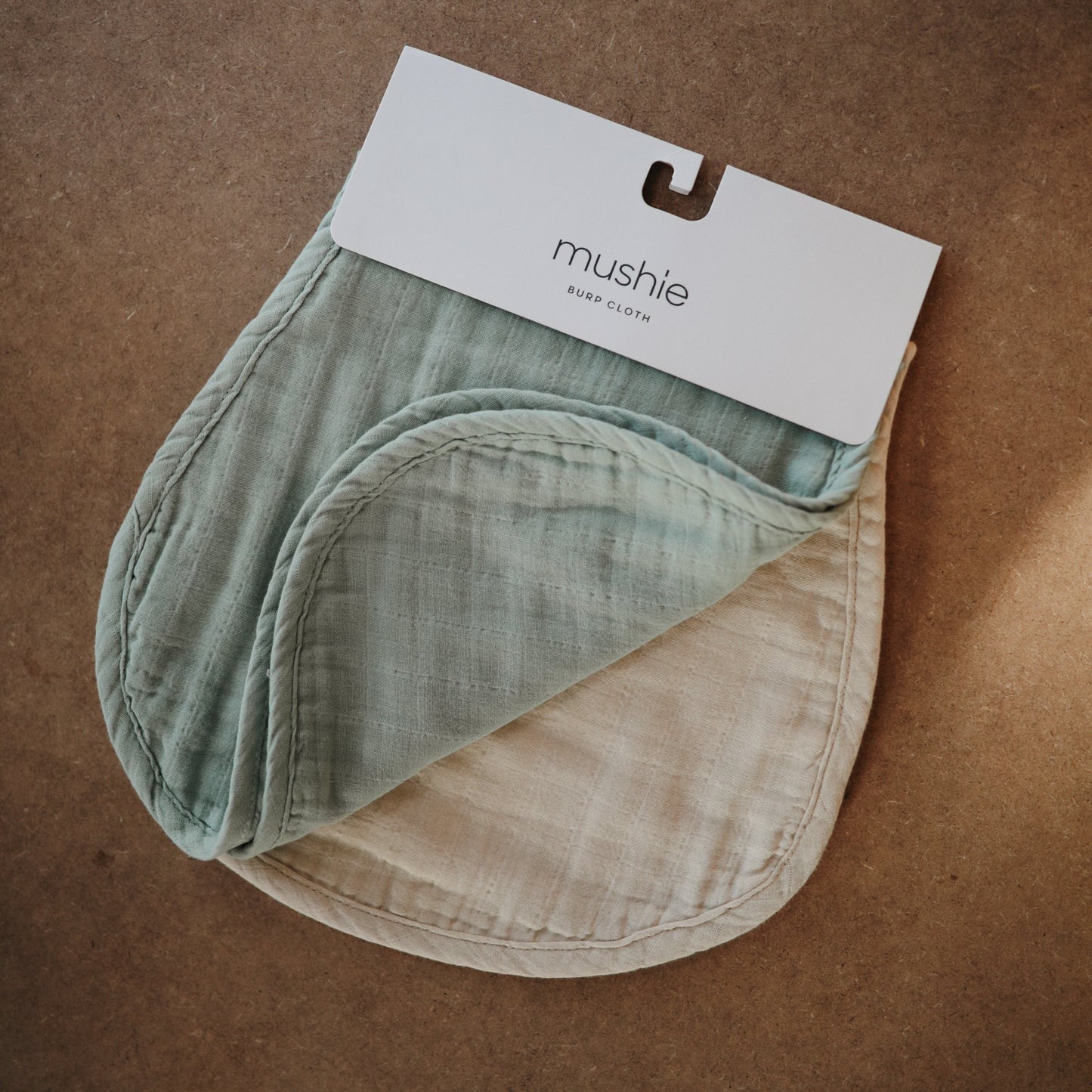 Organic Cotton Muslin Burp Cloth 2-Pack - Chickadees Wooden Toys